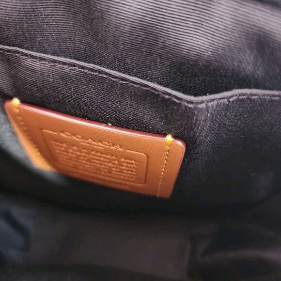 NWT Coach CAJ32 Lucas Crossbody Black Denim - Picture 5 of 5